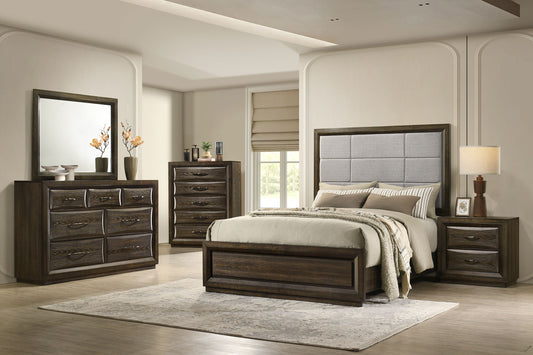Atlas 5-piece Eastern King Bedroom Set Dark Oak