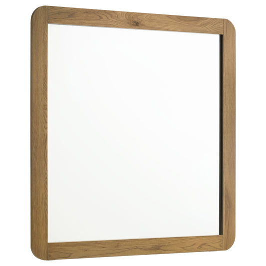Bennett Bedroom Dresser Mirror Light Oak