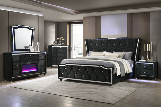 Lorient 5-piece California King Bedroom Set Black