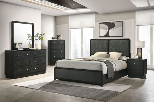 Cavelle 5-piece Full Bedroom Set Black