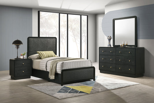 Cavelle 4-piece Twin Bedroom Set Black