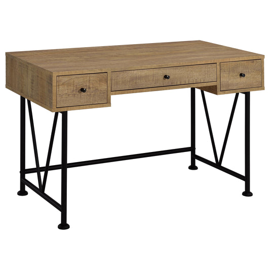 Analiese 47-inch 3-drawer Writing Desk Mango