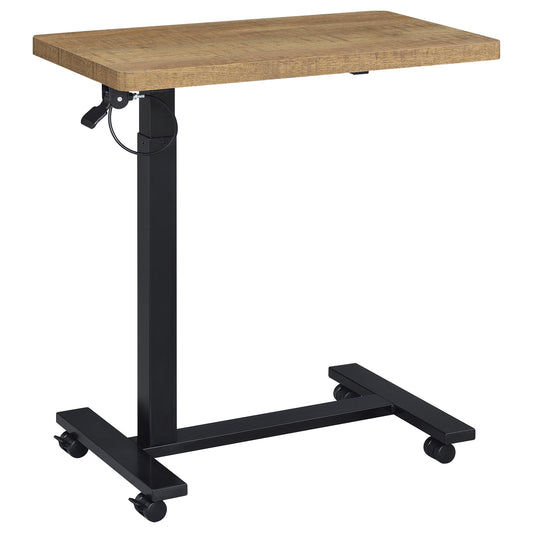Westpark Pneumatic Adjustable C-Shape Side Table with Casters Mango