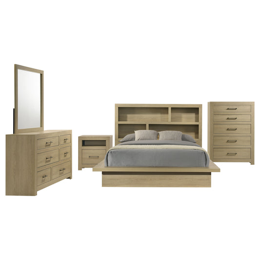 Hendricks 5-piece California King Bedroom Set Light Oak