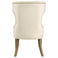 Baney Fabric Upholstered Dining Side Chair Beige and Rustic Honey