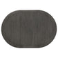 Lavon Oval 60-inch Wood Extension Leaf Dining Table Medium Grey
