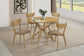 Elowen Wood Dining Side Chair Light Walnut (Set of 2)