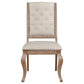 Brockway Upholstered Dining Chair Barley Brown (Set of 2)