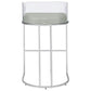 Thermosolis Clear Acrylic Bar Chair Chrome (Set of 2)