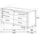 Jessica 4-piece Eastern King Bedroom Set Cappuccino