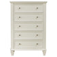 Sandy Beach 5-piece Queen Bedroom Set Cream White
