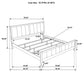 Carlton 4-piece Eastern King Bedroom Set Cappuccino