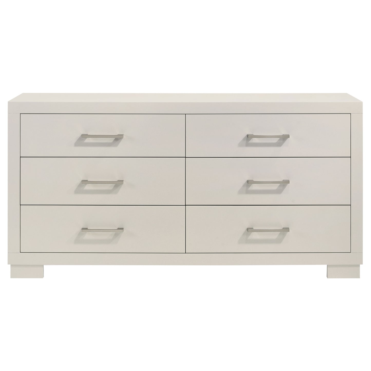 Jessica 4-piece Eastern King LED Bedroom Set Snow White