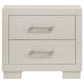 Jessica 2-drawer Nightstand Snow White