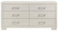 Jessica 6-piece Queen LED Bedroom Set Snow White