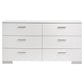 Felicity 4-piece Queen Bedroom Set White High Gloss