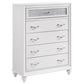 Barzini 5-piece California King Bedroom Set White