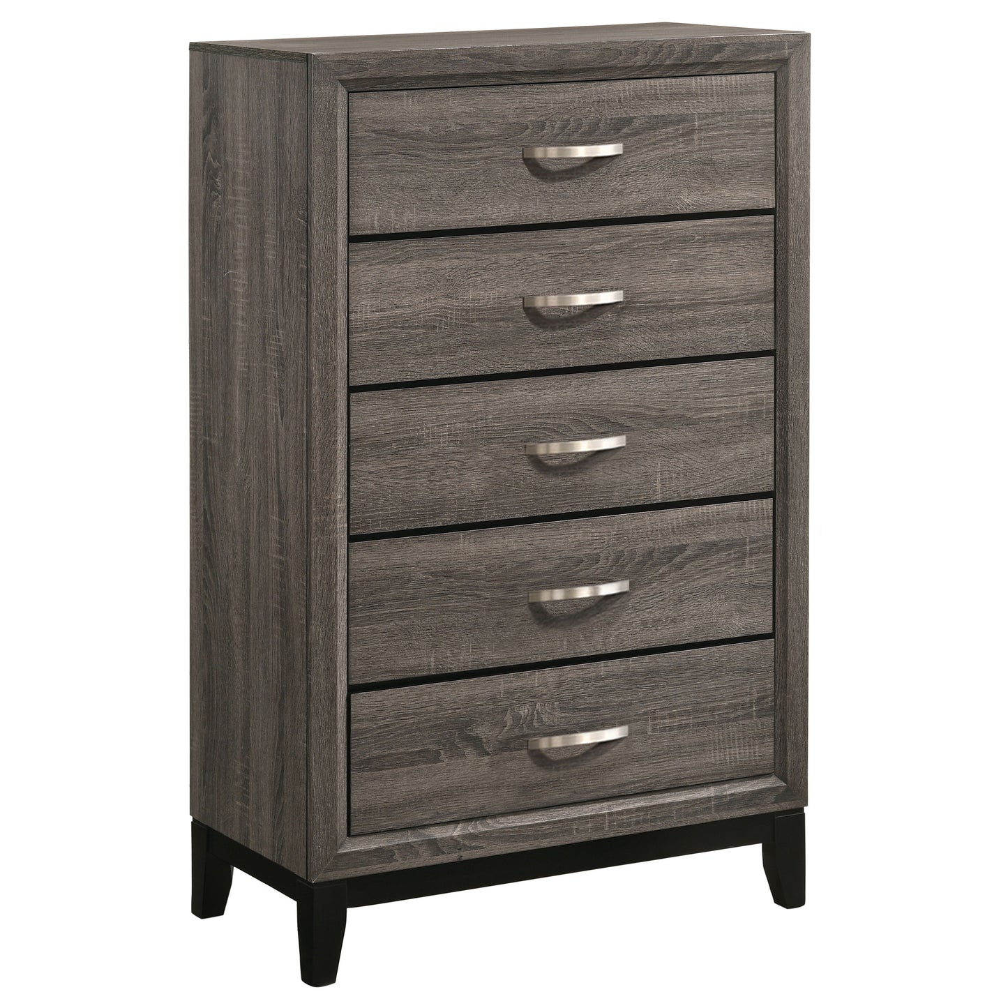 Watson Five-piece Queen Bedroom Set Grey Oak