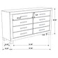 Woodmont 8-drawer Dresser Rustic Golden Brown