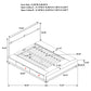 Winslow Wood Queen Storage Panel Bed Smokey Walnut
