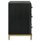 Arini 3-drawer Nightstand Black
