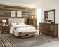 Devon 57-inch Upholstered Full Panel Bed Beige