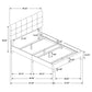 Mapes Upholstered Queen Panel Bed Charcoal