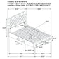 Soledad Upholstered Full Storage Panel Bed Light Grey