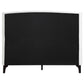 Mosby Upholstered Queen Wingback Bed Snow