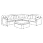 Hobson 6-piece Upholstered Modular Sectional Sofa Ivory