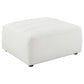 Sunny Square Upholstered Ottoman Natural