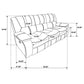 Camila Upholstered Motion Reclining Sofa Red