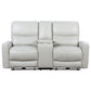Greenfield Upholstered Power Reclining Loveseat Dove Grey