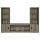 Burke 3-piece 59-inch TV Entertainment Center Grey Driftwood