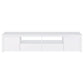 Jude 2-door Engineered Wood 79-inch TV Stand High Gloss White