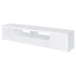 Jude 2-door Engineered Wood 79-inch TV Stand High Gloss White