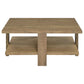 Dawn Square Engineered Wood Coffee Table Mango Brown