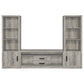 Burke 4-shelf Engineered Wood Media Tower Grey Driftwood