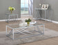 Lille Glass Top Entryway Console Table Accents Chrome