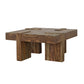 Samira Square Solid Wood Coffee Table Natural Sheesham