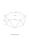 Zalika Hexagonal Solid Mango Wood Coffee Table Natural