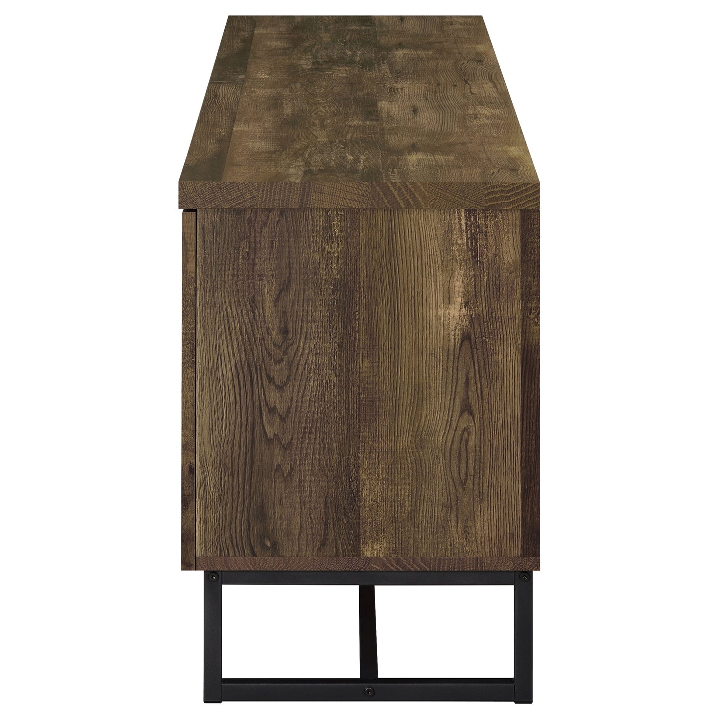 Myles 2-door Engineered Wood 60-inch TV Stand Rustic Oak