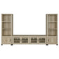 Sachin 3-piece 79-inch TV Entertainment Center Antique Pine