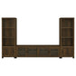 Sachin 3-piece 79-inch TV Entertainment Center Dark Pine