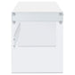Dobrev 48-inch 2-drawer Writing Desk White High Gloss