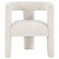 Petra Boucle Upholstered Accent Side Chair White
