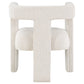 Petra Boucle Upholstered Accent Side Chair White