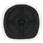 Hudson Faux Sheepskin Upholstered Swivel Chair Natural