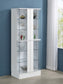 Cabra 4-door LED Curio Display Cabinet White High Gloss