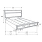 Miranda 5-piece Full Bedroom Set Black